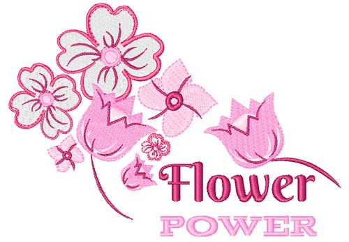 Flower Power Machine Embroidery Design