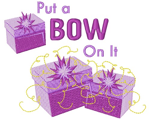 Put A Bow On It! Machine Embroidery Design