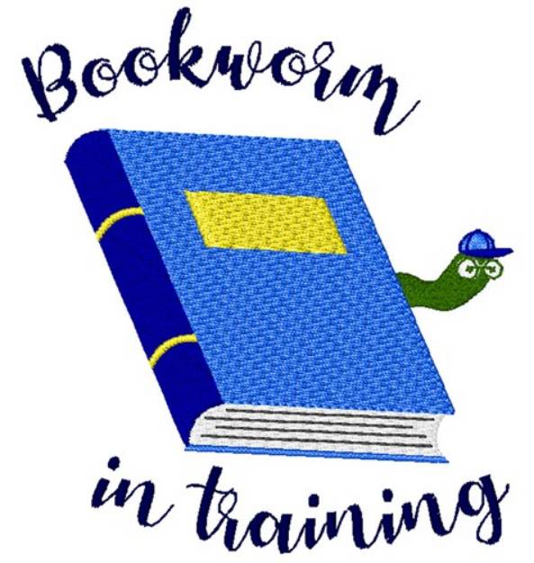 Picture of Bookworm In Training Machine Embroidery Design