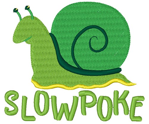 Slowpoke Snail Machine Embroidery Design