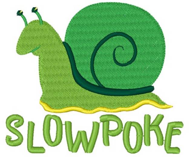 Picture of Slowpoke Snail Machine Embroidery Design