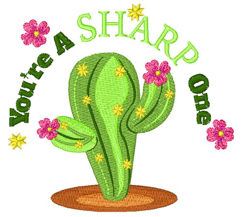 Youre A Sharp One Machine Embroidery Design