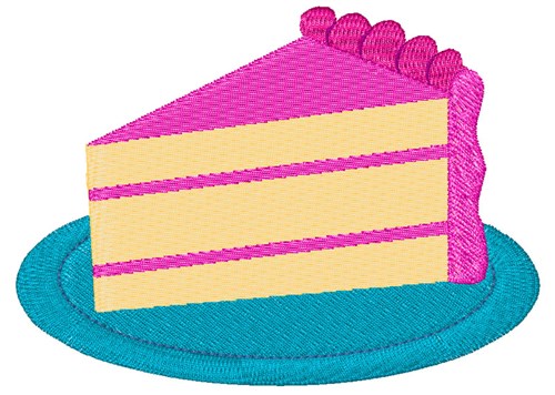 Pink Cake Machine Embroidery Design