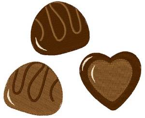 Picture of Chocolate Candies Machine Embroidery Design