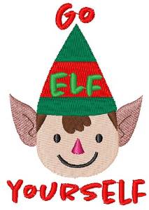 Picture of Go Elf Yourself Machine Embroidery Design