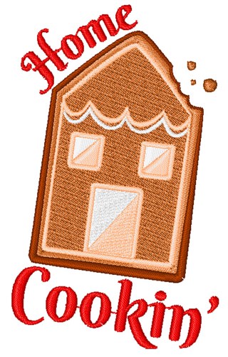 Gingerbread Home Cookin Machine Embroidery Design