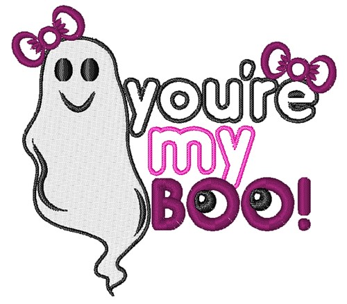 Youre My Boo! Machine Embroidery Design