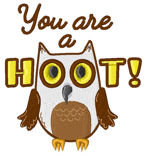 You Are A Hoot! Machine Embroidery Design