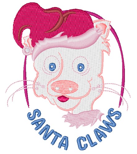 Santa Claws Machine Embroidery Design