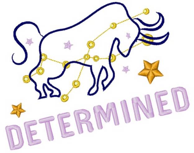 Picture of Determined Taurus Machine Embroidery Design