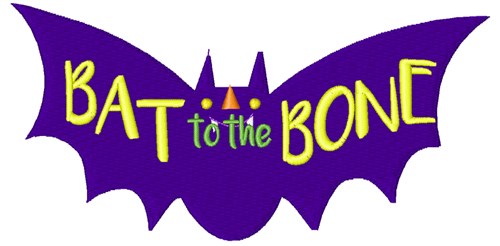 Bat To The Bone Machine Embroidery Design