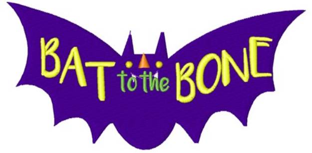 Picture of Bat To The Bone Machine Embroidery Design