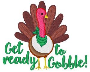 Picture of Get Ready To Gobble! Machine Embroidery Design