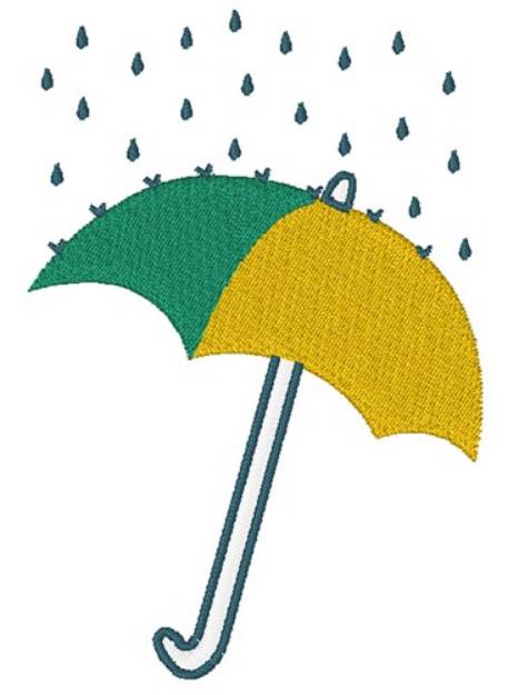 Picture of Rainy Day Umbrella Machine Embroidery Design