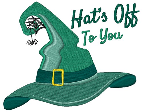 Hats Off To You Machine Embroidery Design