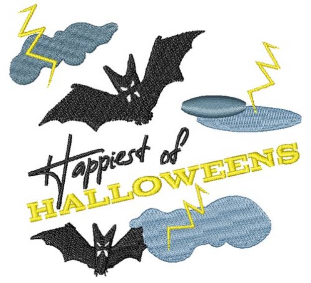 Picture of Happiest of Halloweens Machine Embroidery Design