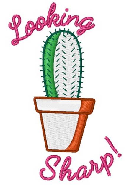 Picture of Looking Sharp Cactus Machine Embroidery Design