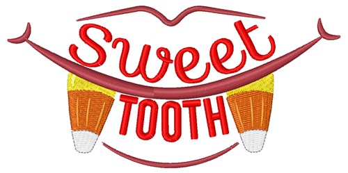 Candy Corn Sweet Tooth Machine Embroidery Design