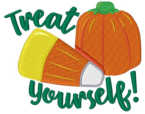 Candy Corn Treat Yourself! Machine Embroidery Design