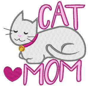 Picture of Cat Mom Machine Embroidery Design