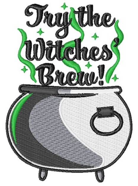 Picture of Try The Witches Brew! Machine Embroidery Design