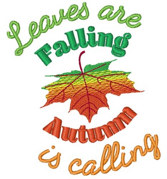 Picture of Autumn Is Calling Machine Embroidery Design