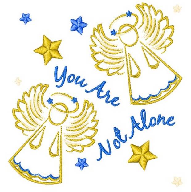 Picture of You Are Not Alone Machine Embroidery Design