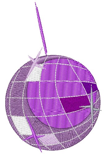 Disco Ball Machine Embroidery Design