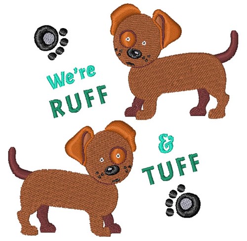 Were Ruff & Tuff Machine Embroidery Design