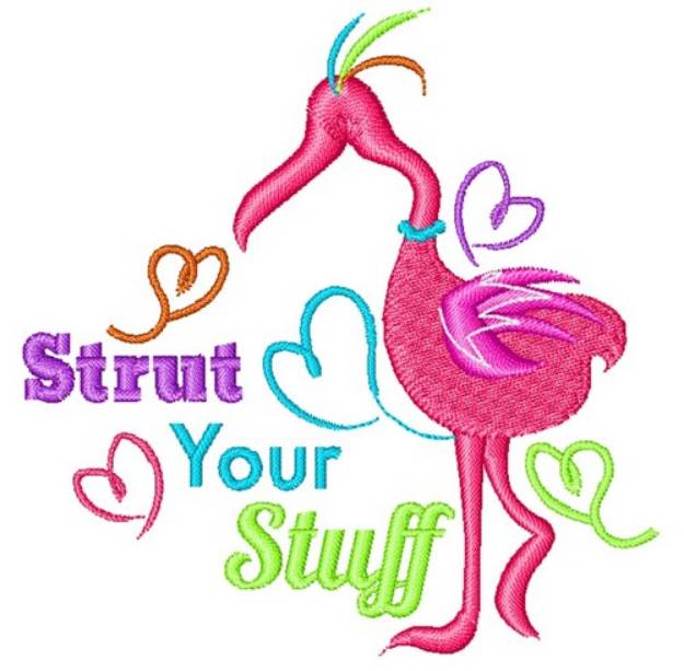 Picture of Strut Your Stuff Machine Embroidery Design