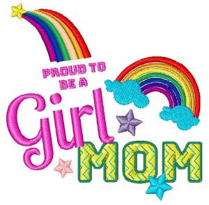 Picture of Proud Girl Mom Machine Embroidery Design