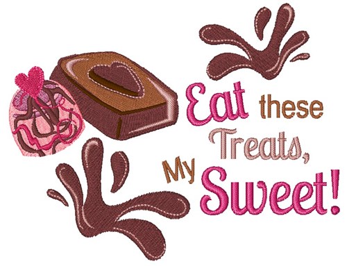 Treats For My Sweet! Machine Embroidery Design