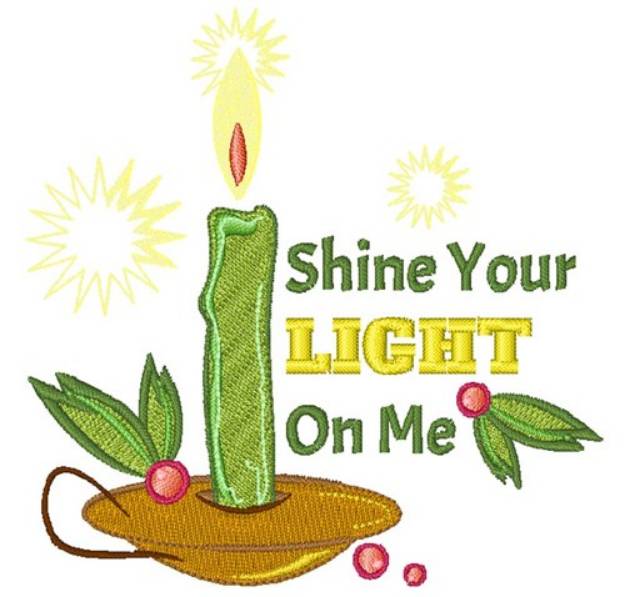 Picture of Shine Your Light On Me Machine Embroidery Design