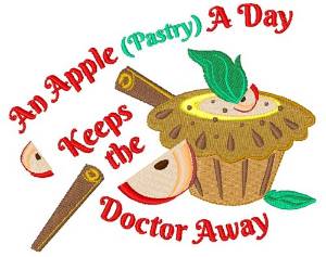 Picture of Apple Pastries Machine Embroidery Design