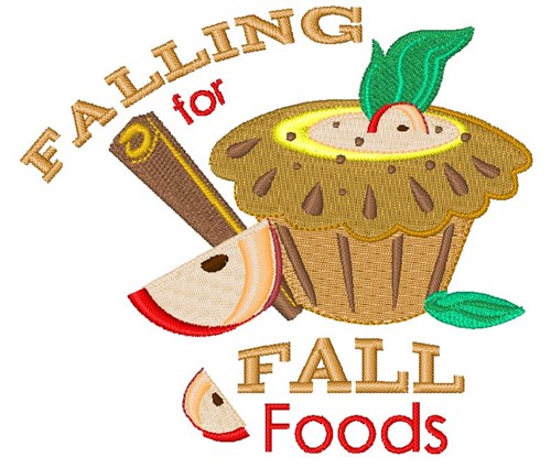 Falling For Fall Food Machine Embroidery Design