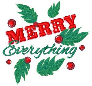 Picture of Merry Everything Machine Embroidery Design