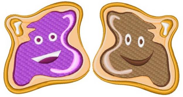 Picture of Peanut Butter & Jelly Machine Embroidery Design