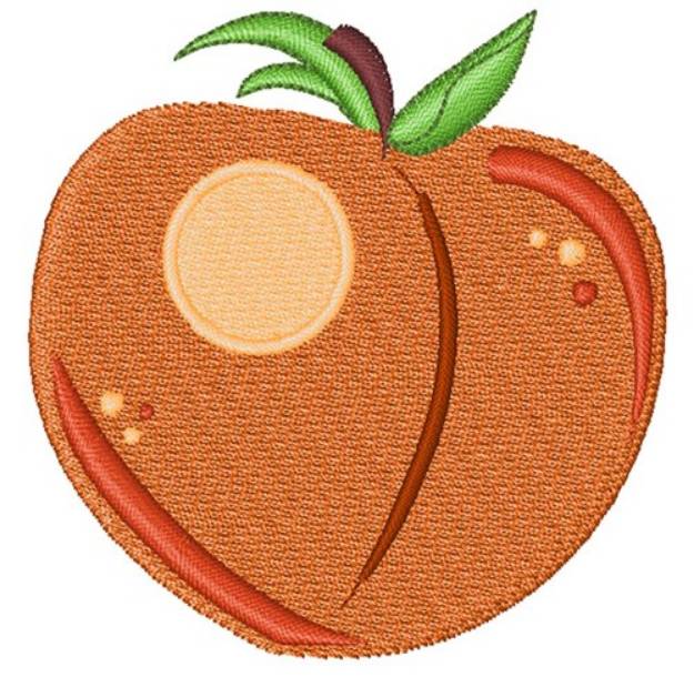 Picture of Peach Machine Embroidery Design