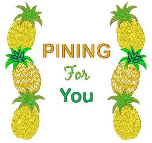 Picture of Pining For You Machine Embroidery Design
