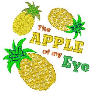 Picture of The Apple Of My Eye Machine Embroidery Design