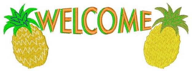 Picture of Welcome Pineapple Machine Embroidery Design