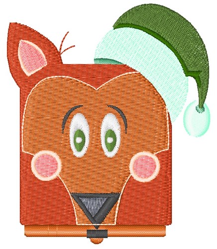 Santa Fox Machine Embroidery Design