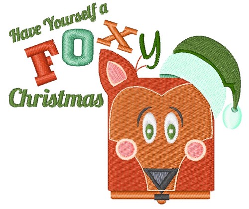 Have A Foxy Christmas Machine Embroidery Design