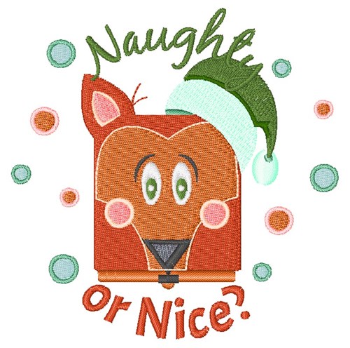 Naughty Or Nice? Machine Embroidery Design