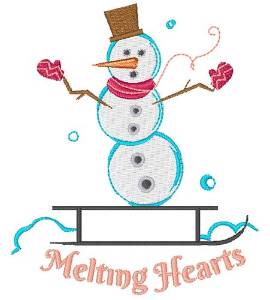 Picture of Melting Hearts Machine Embroidery Design