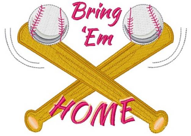 Picture of Bring Em Home Machine Embroidery Design