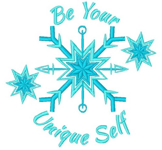 Picture of Be Your Unique Self Machine Embroidery Design