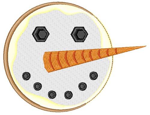 Snowman Cookie Machine Embroidery Design
