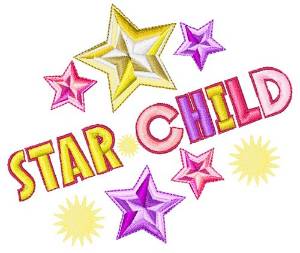 Picture of Star Child Machine Embroidery Design
