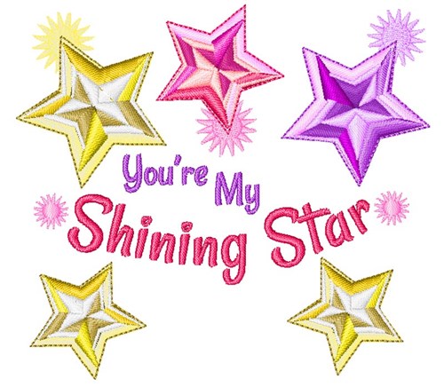 Youre My Shining Star Machine Embroidery Design